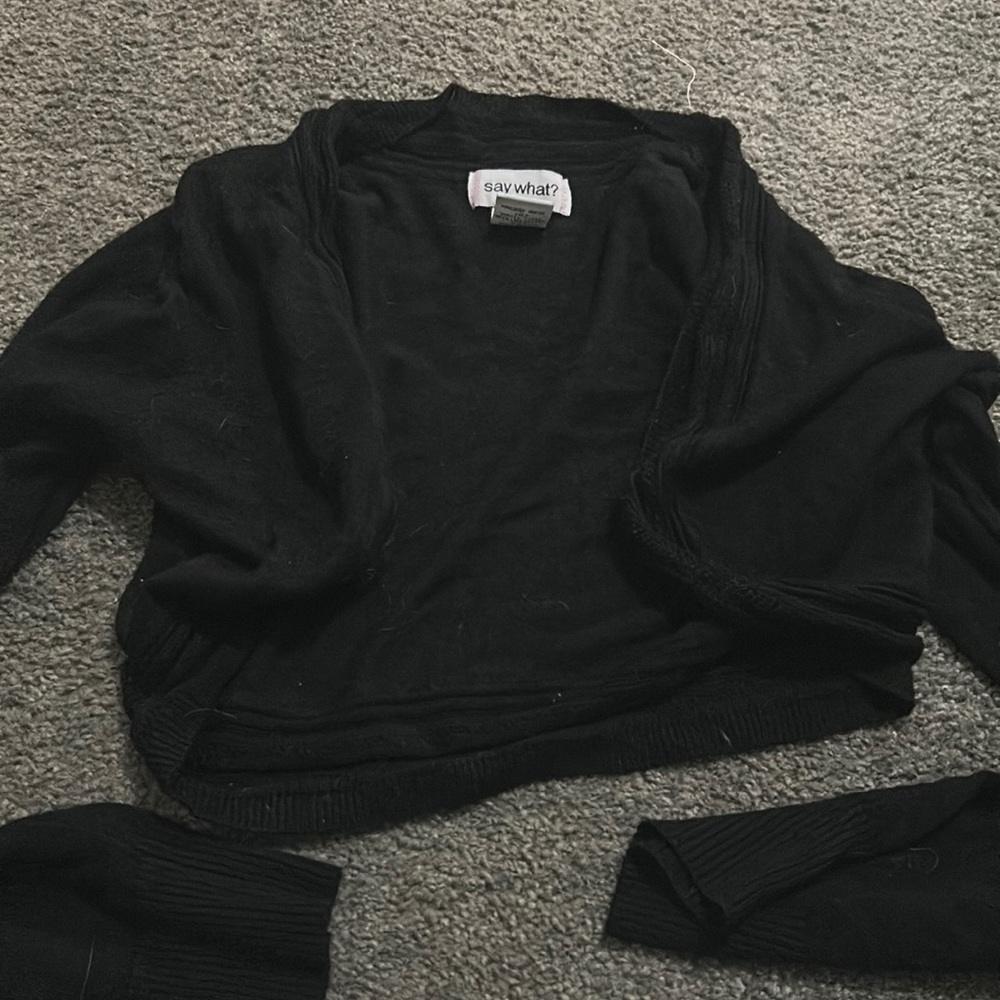 Say what cardigan, size L